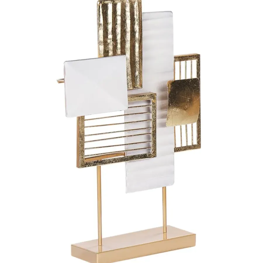 Beliani BORON - Decofiguur - Goud/Wit - Metaal