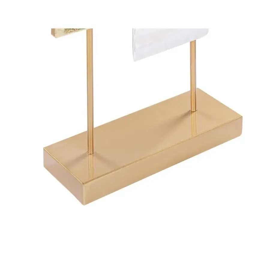Beliani BORON - Decofiguur - Goud/Wit - Metaal