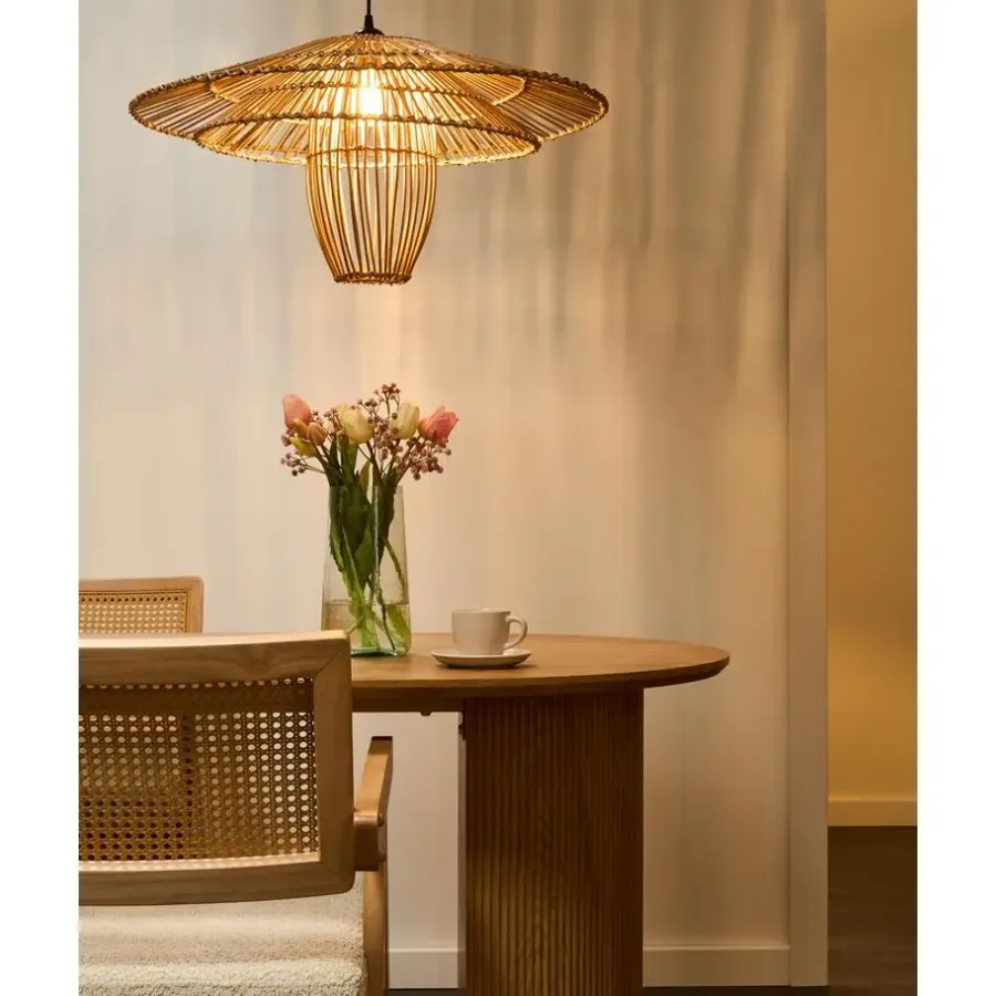 Leen Bakker BOTIJAS - Hanglamp - Naturel - Rotan