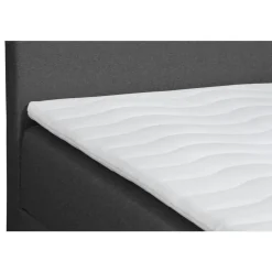 2-Persoons Boxsprings-Leen Bakker Boxcombinatie met opbergruimte Orebro 6-delig - antraciet - 180x200 cm
