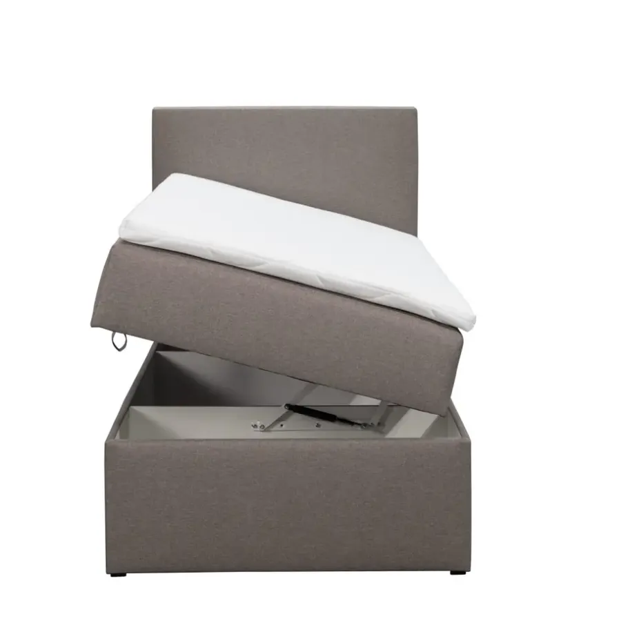 Leen Bakker Boxcombinatie met opbergruimte Orebro 4-delig - taupe - 90x200 cm
