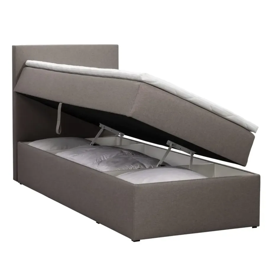 Leen Bakker Boxcombinatie met opbergruimte Orebro 4-delig - taupe - 90x200 cm