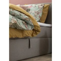 2-Persoons Boxsprings-Leen Bakker Boxcombinatie met opbergruimte Orebro 6-delig - taupe - 180x200 cm