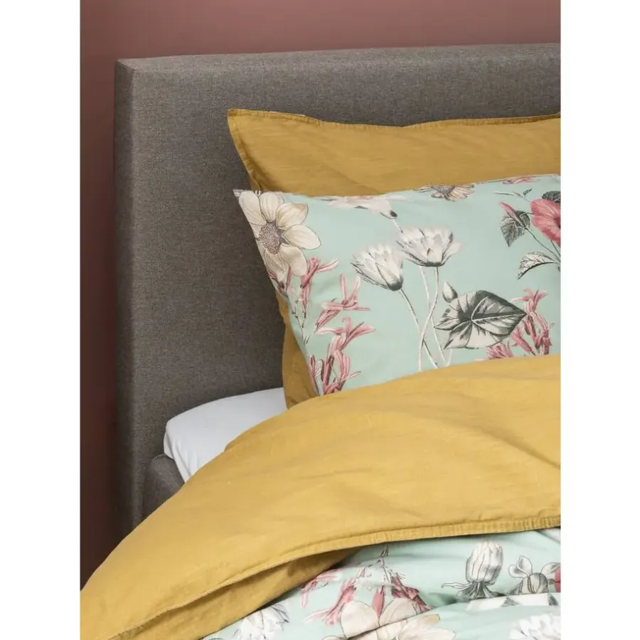 2-Persoons Boxsprings-Leen Bakker Boxcombinatie met opbergruimte Orebro 6-delig - taupe - 180x200 cm