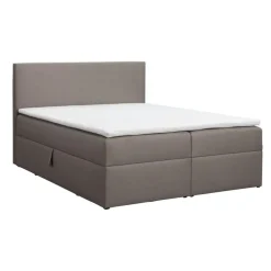 2-Persoons Boxsprings-Leen Bakker Boxcombinatie met opbergruimte Orebro 6-delig - taupe - 180x200 cm
