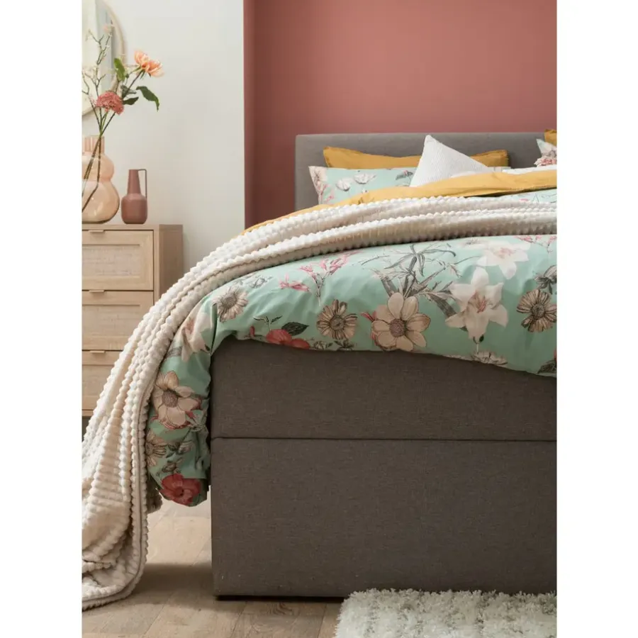 Leen Bakker Boxcombinatie Orebro 6-delig - taupe - 180x200 cm