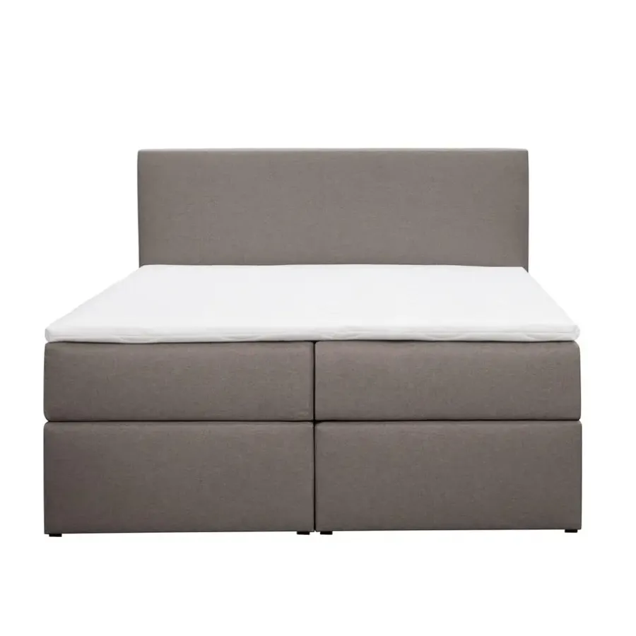 2-Persoons Boxsprings-Leen Bakker Boxcombinatie Orebro 6-delig - taupe - 160x200 cm
