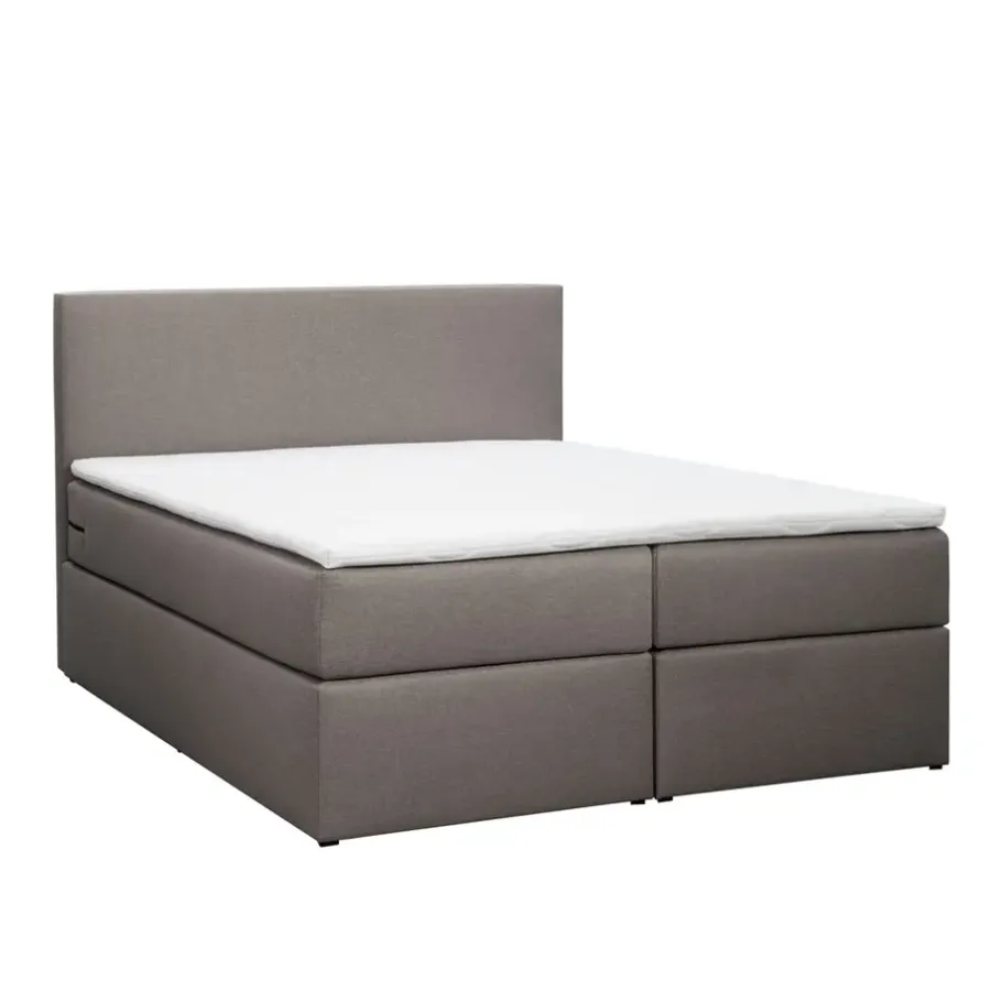 2-Persoons Boxsprings-Leen Bakker Boxcombinatie Orebro 6-delig - taupe - 160x200 cm