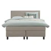 2-Persoons Boxsprings-Leen Bakker Boxspring Liv egaal - beige - 140x200 cm - vierkante poot