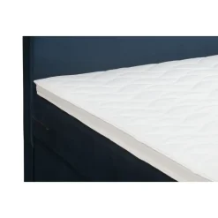 Leen Bakker Boxspring Liv egaal - blauw - 90x200 cm - vierkante poot