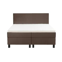2-Persoons Boxsprings-Leen Bakker Boxspring Liv egaal - bruin - 180x200 cm - vierkante poot