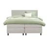 Leen Bakker Boxspring Liv egaal - ecru - 180x200 cm - ronde poot