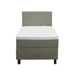 1-Persoons Boxsprings-Leen Bakker Boxspring Liv egaal - groen - 90x200 cm - vierkante poot