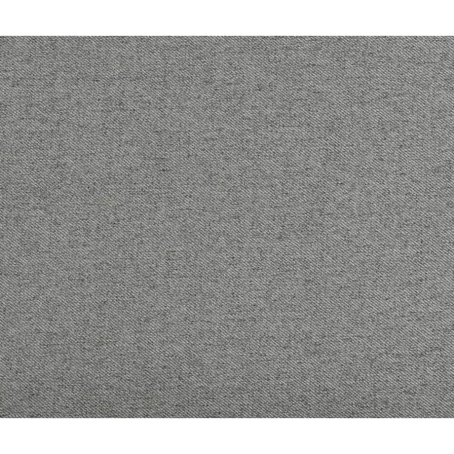 Leen Bakker Boxspring Liv egaal - lichtgrijs - 90x200 cm - ronde poot