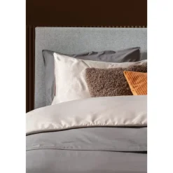 Leen Bakker Boxspring Liv egaal - lichtgrijs - 140x200 cm - ronde poot