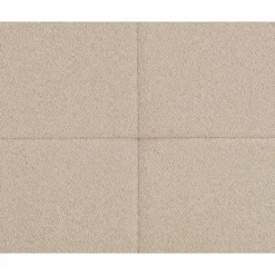 Leen Bakker Boxspring Liv geblokt - beige - 120x200 cm - vierkante poot