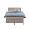 1-Persoons Boxsprings-Leen Bakker Boxspring Liv geblokt - beige - 120x200 cm - slanke poot