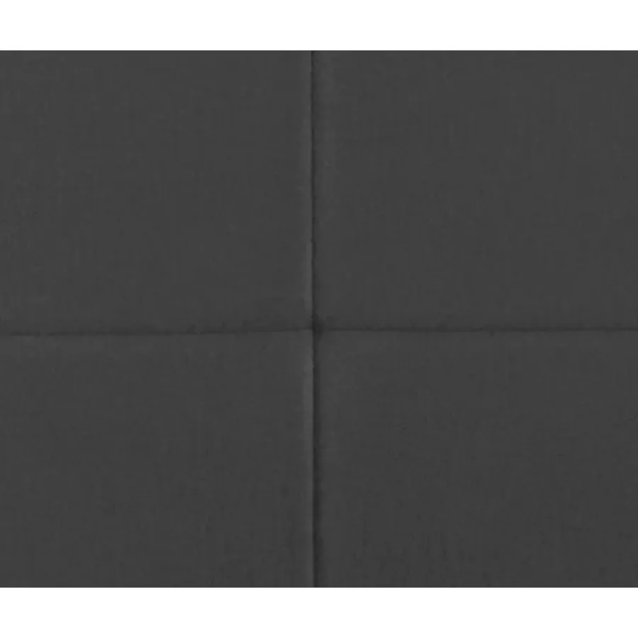Leen Bakker Boxspring Liv geblokt - grijs - 160x200 cm - slanke poot