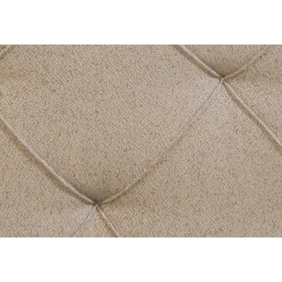 2-Persoons Boxsprings-Leen Bakker Boxspring Liv geruit - beige - 140x200 cm - ronde poot