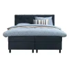 2-Persoons Boxsprings-Leen Bakker Boxspring Liv geruit - blauw - 160x200 cm - ronde poot