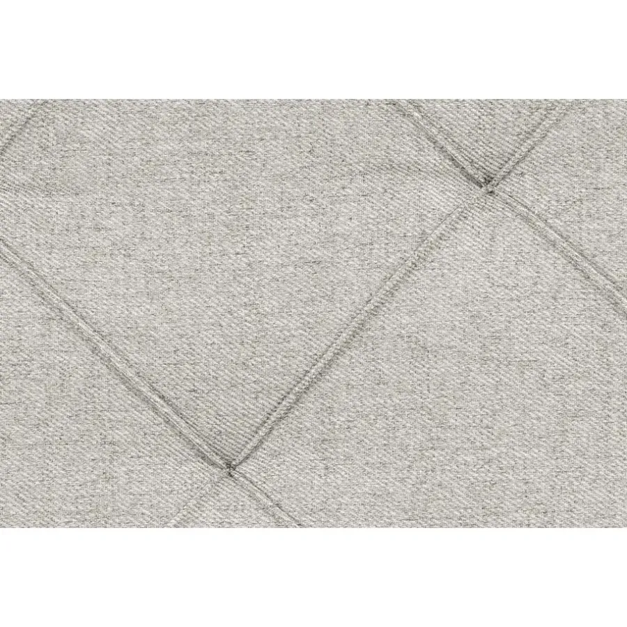 2-Persoons Boxsprings-Leen Bakker Boxspring Liv geruit - ecru - 140x200 cm - ronde poot