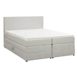 2-Persoons Boxsprings-Leen Bakker Boxspring met opbergruimte Liv egaal - ecru - 160x200 cm