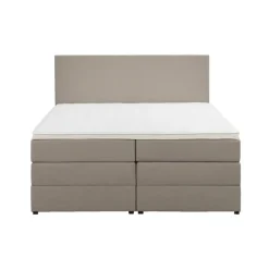 Leen Bakker Boxspring met opbergruimte Liv egaal - beige - 140x200 cm