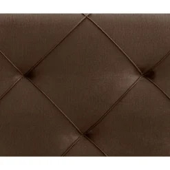 Leen Bakker Boxspring met opbergruimte en voetbord Liv geruit - bruin - 90x200cm