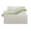 2-Persoons Boxsprings-Leen Bakker Boxspring met opbergruimte en voetbord Liv egaal - ecru - 160x200cm