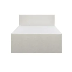 2-Persoons Boxsprings-Leen Bakker Boxspring met opbergruimte en voetbord Liv egaal - ecru - 160x200cm