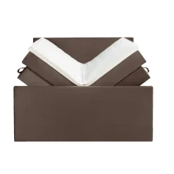 2-Persoons Boxsprings-Leen Bakker Boxspring met opbergruimte en voetbord Liv egaal - bruin - 140x200cm