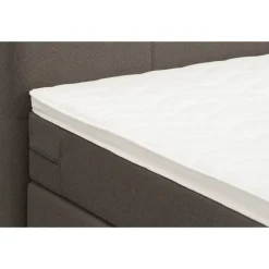 2-Persoons Boxsprings-Leen Bakker Boxspring met opbergruimte Liv geblokt - donkerbruin - 180x200 cm