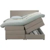 2-Persoons Boxsprings-Leen Bakker Boxspring met opbergruimte Liv egaal - beige - 160x200 cm