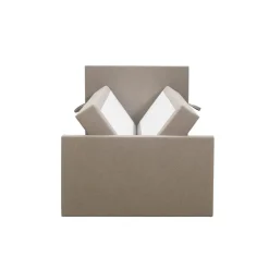 Leen Bakker Boxspring met opbergruimte en voetbord Liv egaal - beige - 120x200cm