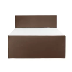 2-Persoons Boxsprings-Leen Bakker Boxspring met voetbord Liv egaal - bruin - 160x200 cm - slanke poot