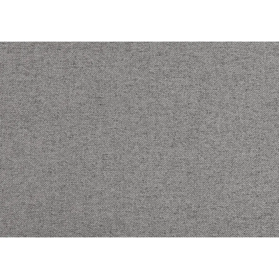 Leen Bakker Boxspring met voetbord Liv egaal - lichtgrijs - 180x200 cm - ronde poot