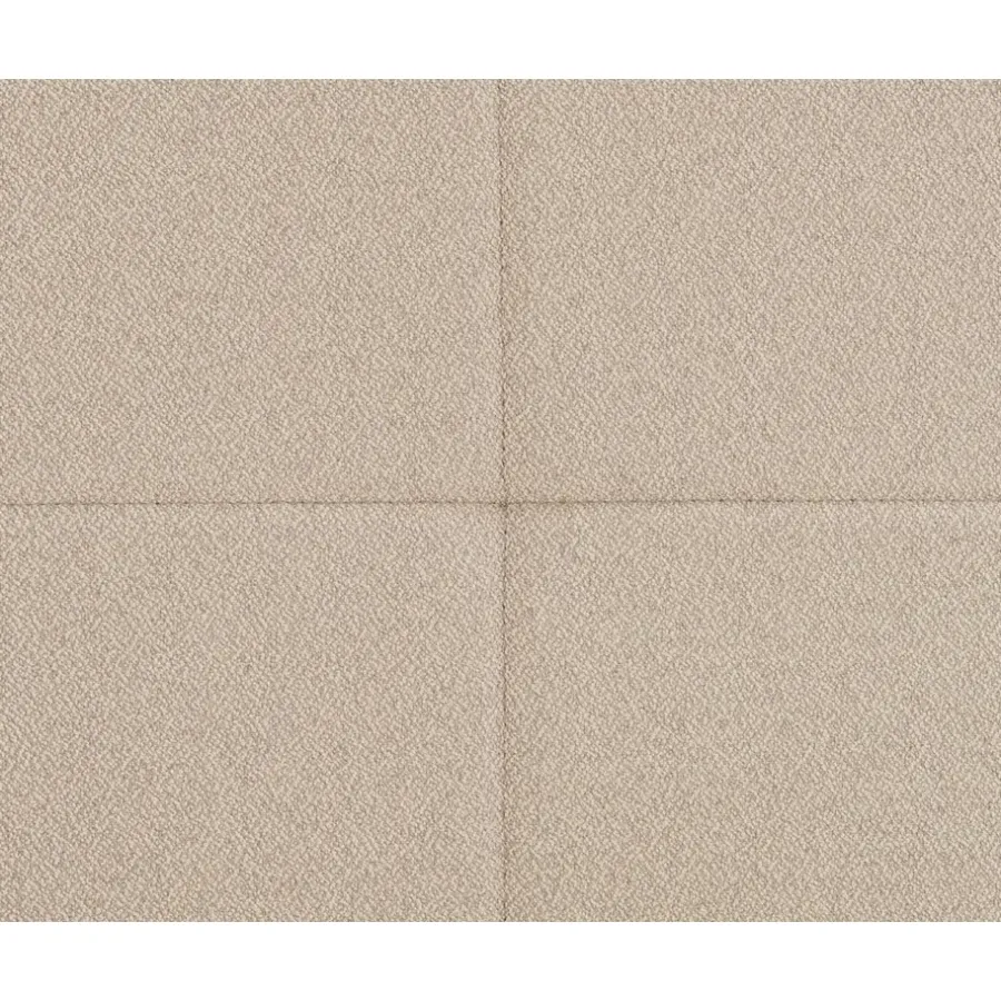 2-Persoons Boxsprings-Leen Bakker Boxspring met voetbord Liv geblokt - beige - 160x200 cm - ronde poot