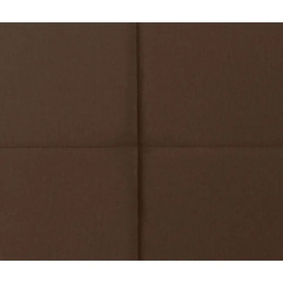 2-Persoons Boxsprings-Leen Bakker Boxspring met voetbord Liv geblokt - bruin - 180x200 cm - ronde poot