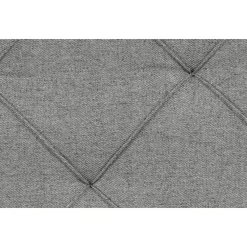 1-Persoons Boxsprings-Leen Bakker Boxspring met voetbord Liv geruit - lichtgrijs - 120x200 cm - vierkante poot