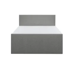 2-Persoons Boxsprings-Leen Bakker Boxspring met voetbord Liv egaal - lichtgrijs - 160x200 cm - vierkante poot