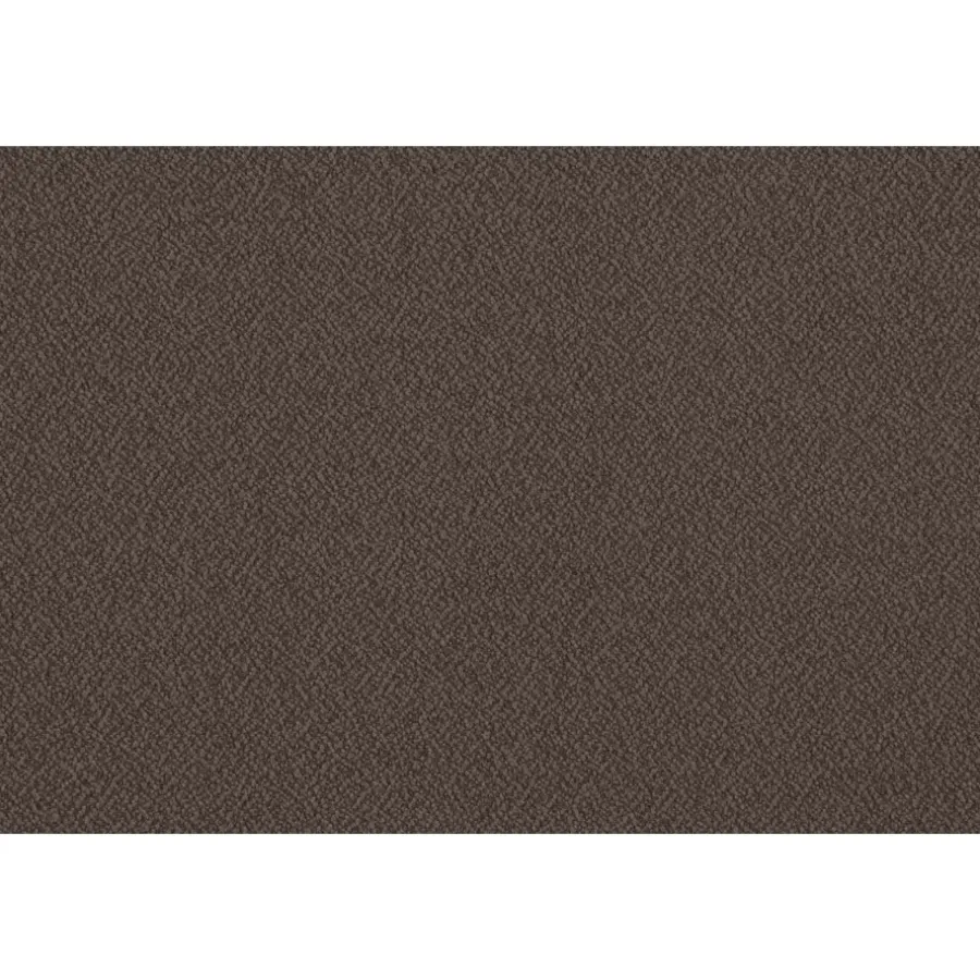 Leen Bakker Boxspring met voetbord Liv egaal - donkerbruin - 160x200 cm - ronde poot