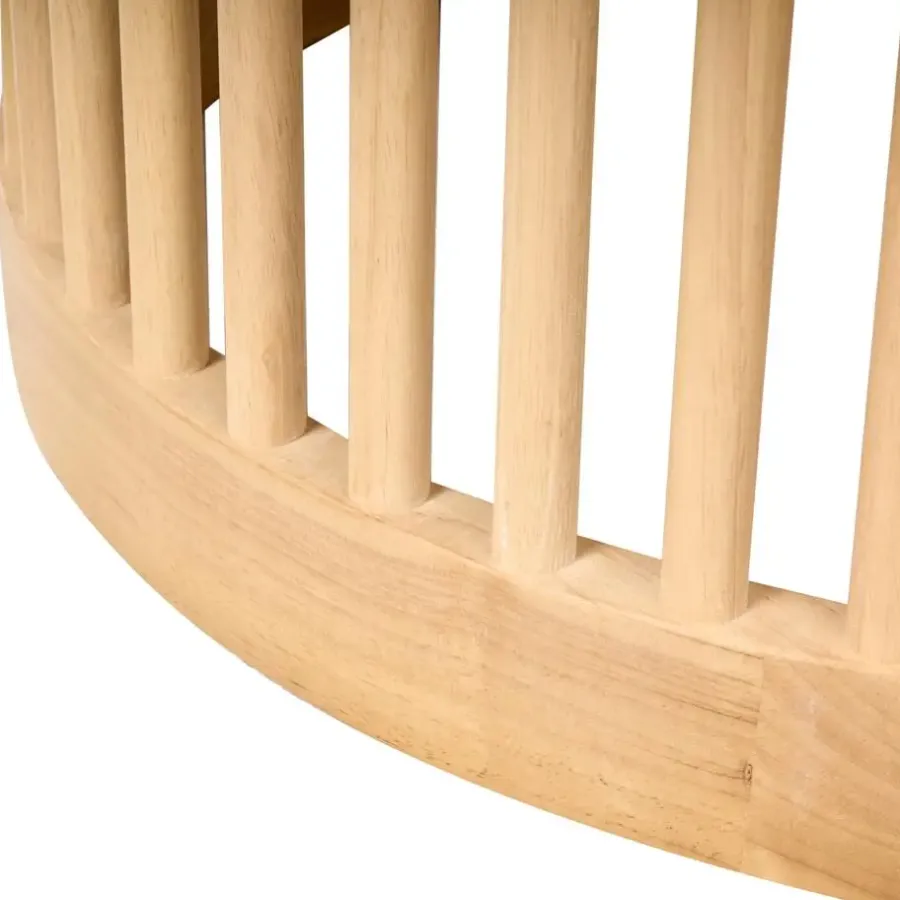 Leen Bakker BOYLE - Eettafel - Lichtbruin - ø 110 cm - Eikenfineer