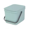 Prullenbakken-Brabantia Sort & Go Afvalemmer - 6L - Mint