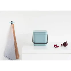 Prullenbakken-Brabantia Sort & Go Afvalemmer - 6L - Mint