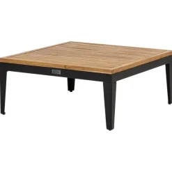 Leen Bakker BRACCIANO - Loungeset 4-zits ottomaan - Lichtbeige - Acaciahout