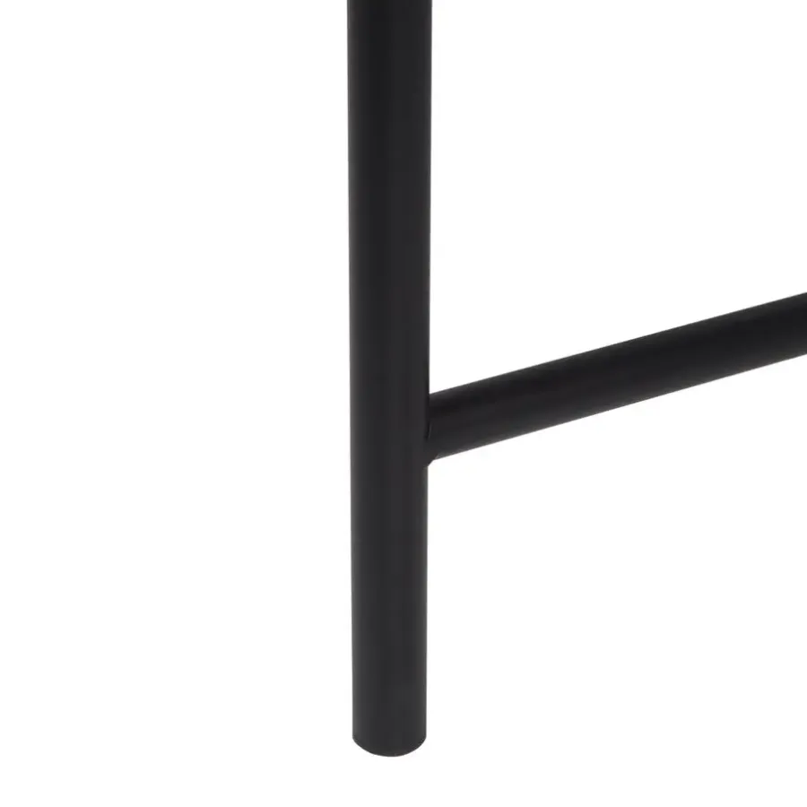 Sidetables-Beliani BRADLEY - Sidetable - Lichthout/Zwart - MDF