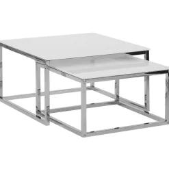 Beliani BREA - Salontafel - Wit - Veiligheidsglas