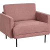 Beliani BREDA - Fauteuil - Roze - Polyester
