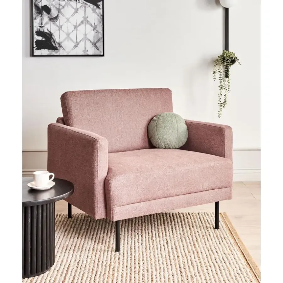 Beliani BREDA - Fauteuil - Roze - Polyester