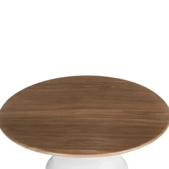Dienbladen-Leen Bakker BRIOCHE - Gebaksstandaard - Wit/Licht hout - IJzer/Hout